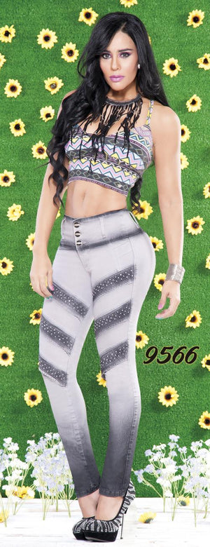Ref. 001 -9566 Jean Levantacola Colombiano - Ropa Colombiana