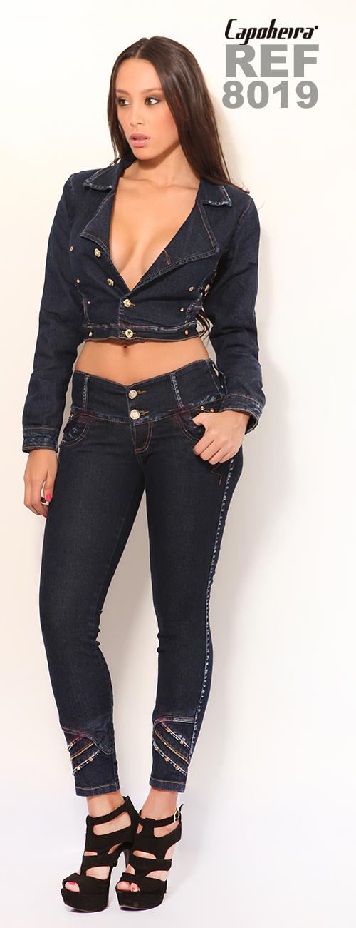 Ref. 007 -8019 Conjunto Jean Colombiano con Bolsillos Diseño Push Up - Ropa Colombiana