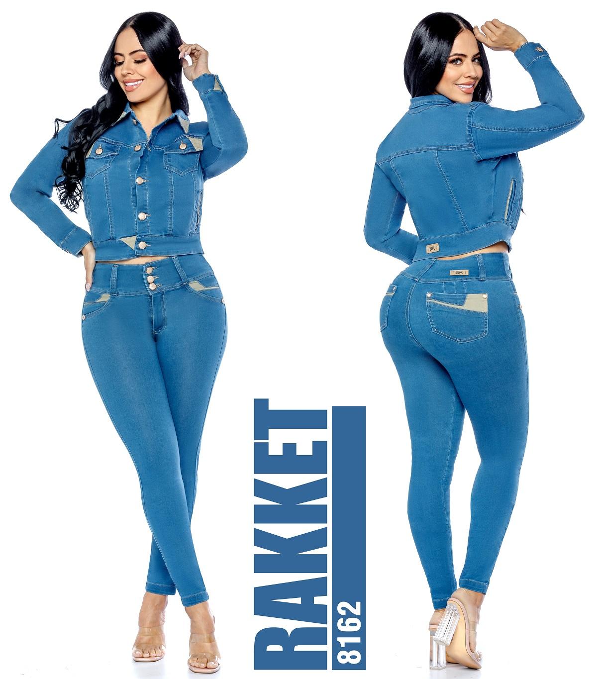 Ref. 006 -8162 Conjunto colombiano jean push up - Ropa Colombiana