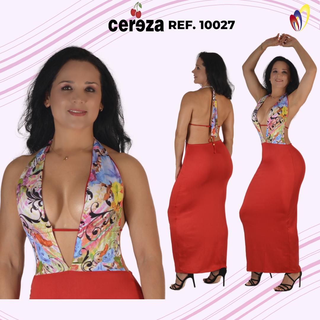 Ref. 004 -10027 VESTIDO LARGO DAMA - Ropa Colombiana