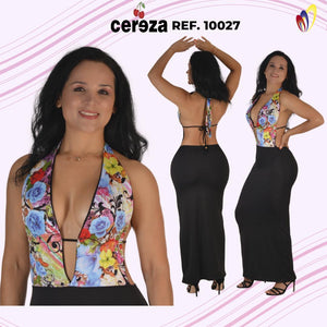 Ref. 004 -10027 VESTIDO LARGO DAMA - Ropa Colombiana