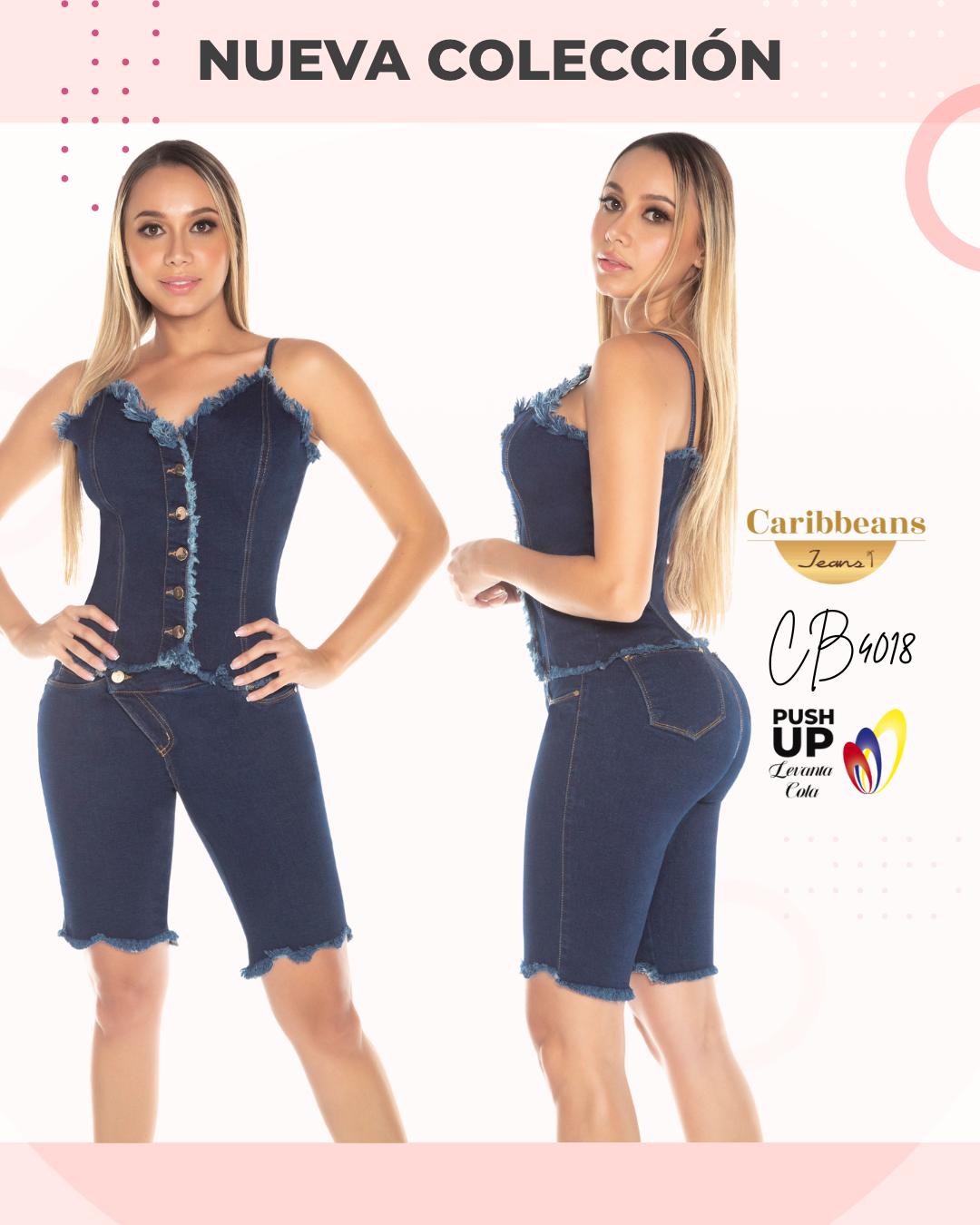 Ref. 041 -CB4018 Conjunto colombiano levantacola - Ropa Colombiana