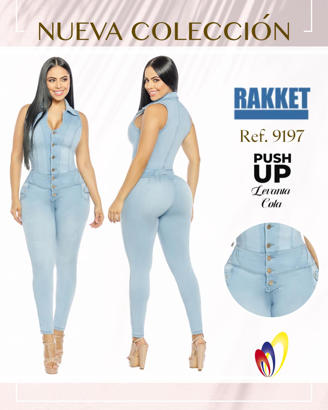 Ref. 006 -9197 Enterizo colombiano en jean - Ropa Colombiana