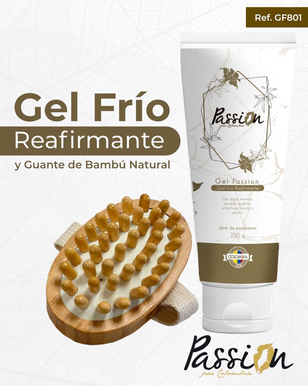 Ref. 030 -GF801 -SET GEL FRIO PASSION Y GUANTE BAMBU Set gel frio y guante de bambu