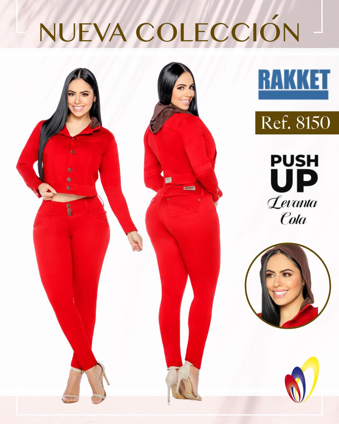 Ref. 006 -8150 Conjunto colombiano en jean - Ropa Colombiana