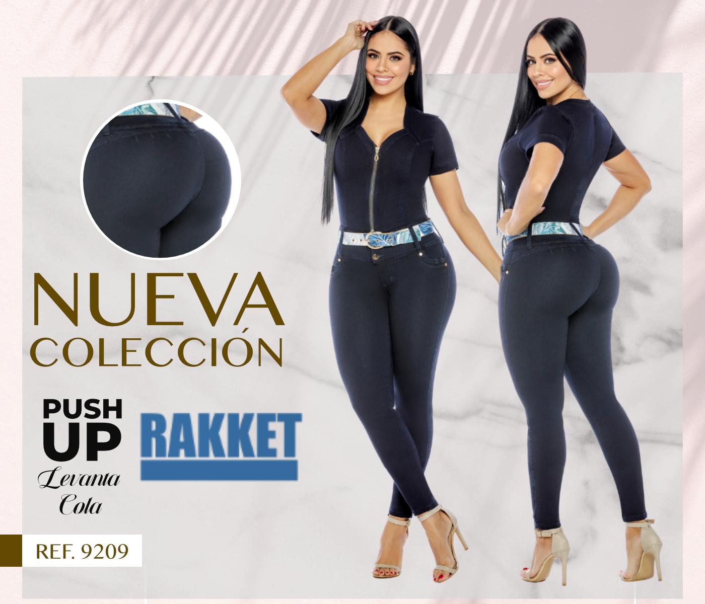 Ref. 006 -9209 Enterizo colombiano en jean push up - Ropa Colombiana