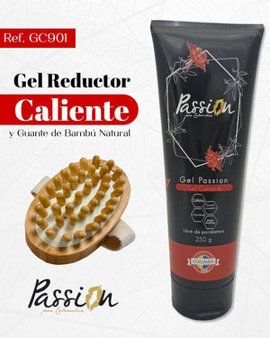 Ref. 030 -GC901 con Guante bambu Kit GEL caliente colombiano con GUANTE de bambu - Ropa Colombiana