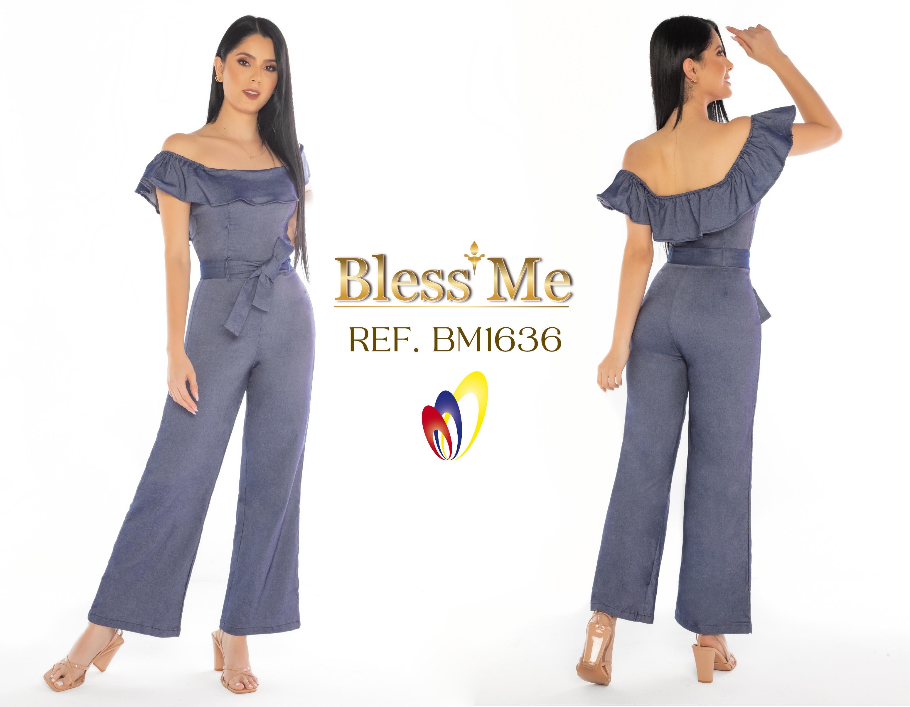 Ref. 058 -BM1636 Enterizo Largo Colombiano - Ropa Colombiana