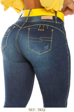 Ref. 041 -CB5102 Jean colombiano push up - Ropa Colombiana