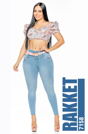 Ref. 006 -7158 Jeans Push Up Colombiano - Ropa Colombiana