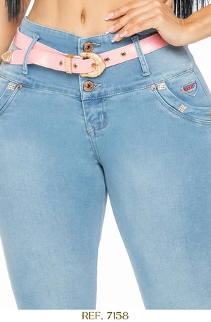 Ref. 006 -7158 Jeans Push Up Colombiano - Ropa Colombiana