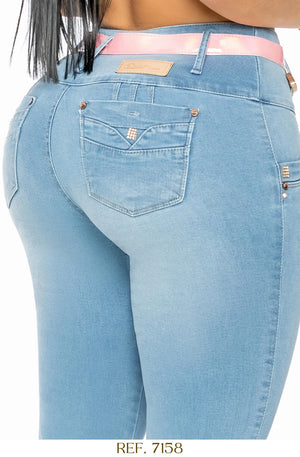 Ref. 006 -7158 Jeans Push Up Colombiano - Ropa Colombiana