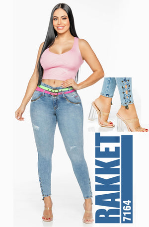 Ref. 006 -7164 Jeans Push Up Colombiano - Ropa Colombiana