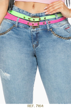 Ref. 006 -7164 Jeans Push Up Colombiano - Ropa Colombiana
