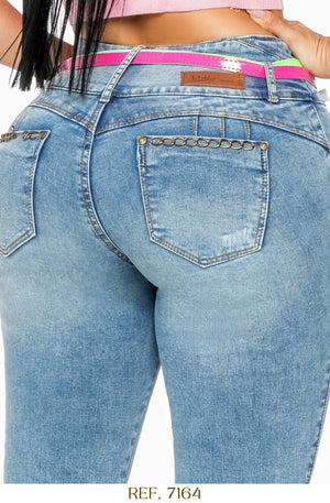 Ref. 006 -7164 Jeans Push Up Colombiano - Ropa Colombiana