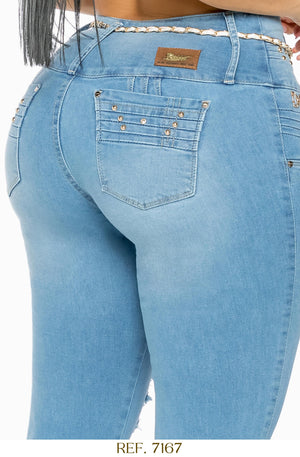 Ref. 006 -7167 Jeans Push Up Colombiano - Ropa Colombiana