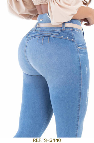 Ref. 037 -S-2440 Vaquero push up colombiano - Ropa Colombiana