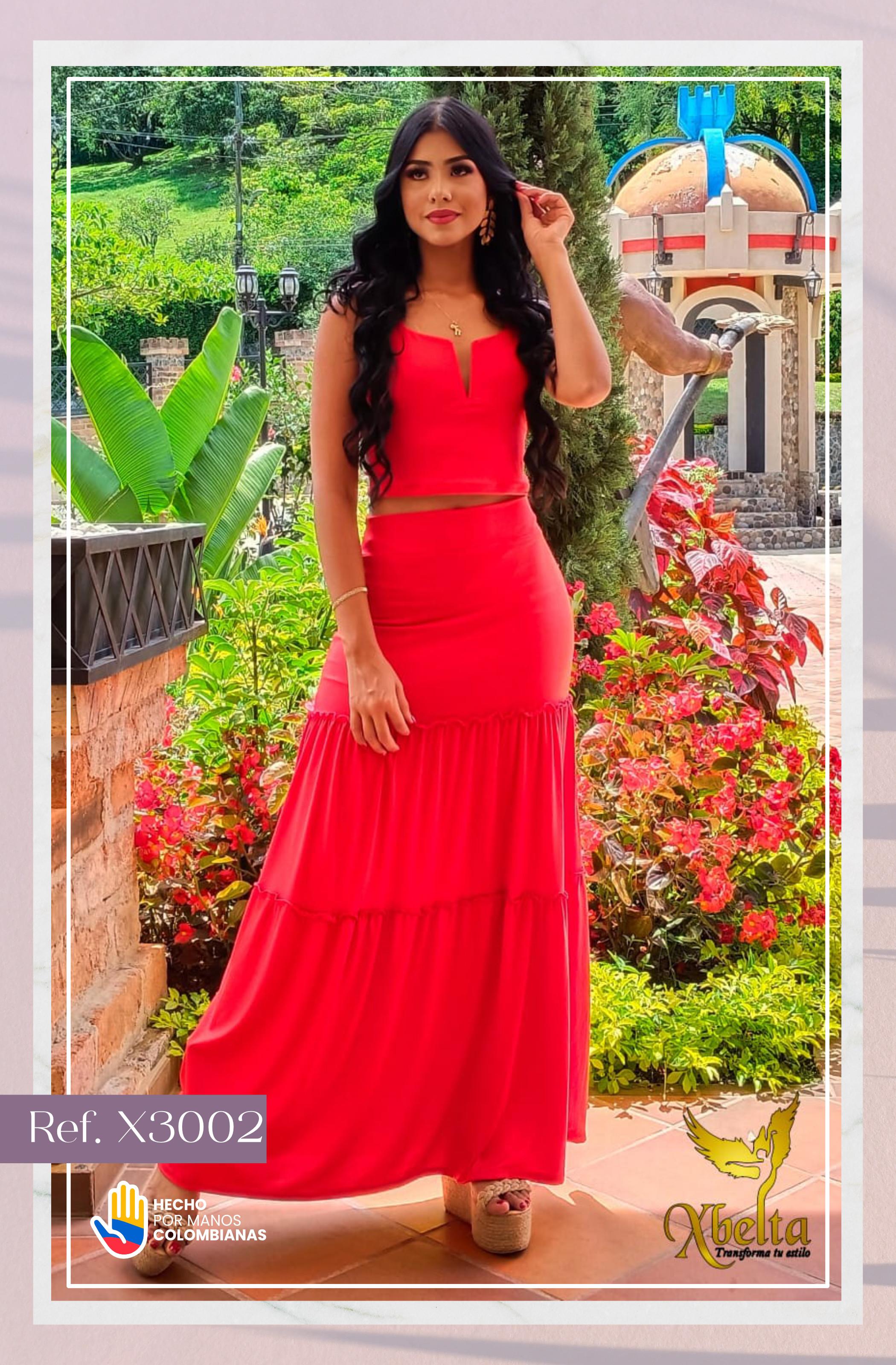 Ref. 058 -X3002 Conjunto Largo - Ropa Colombiana