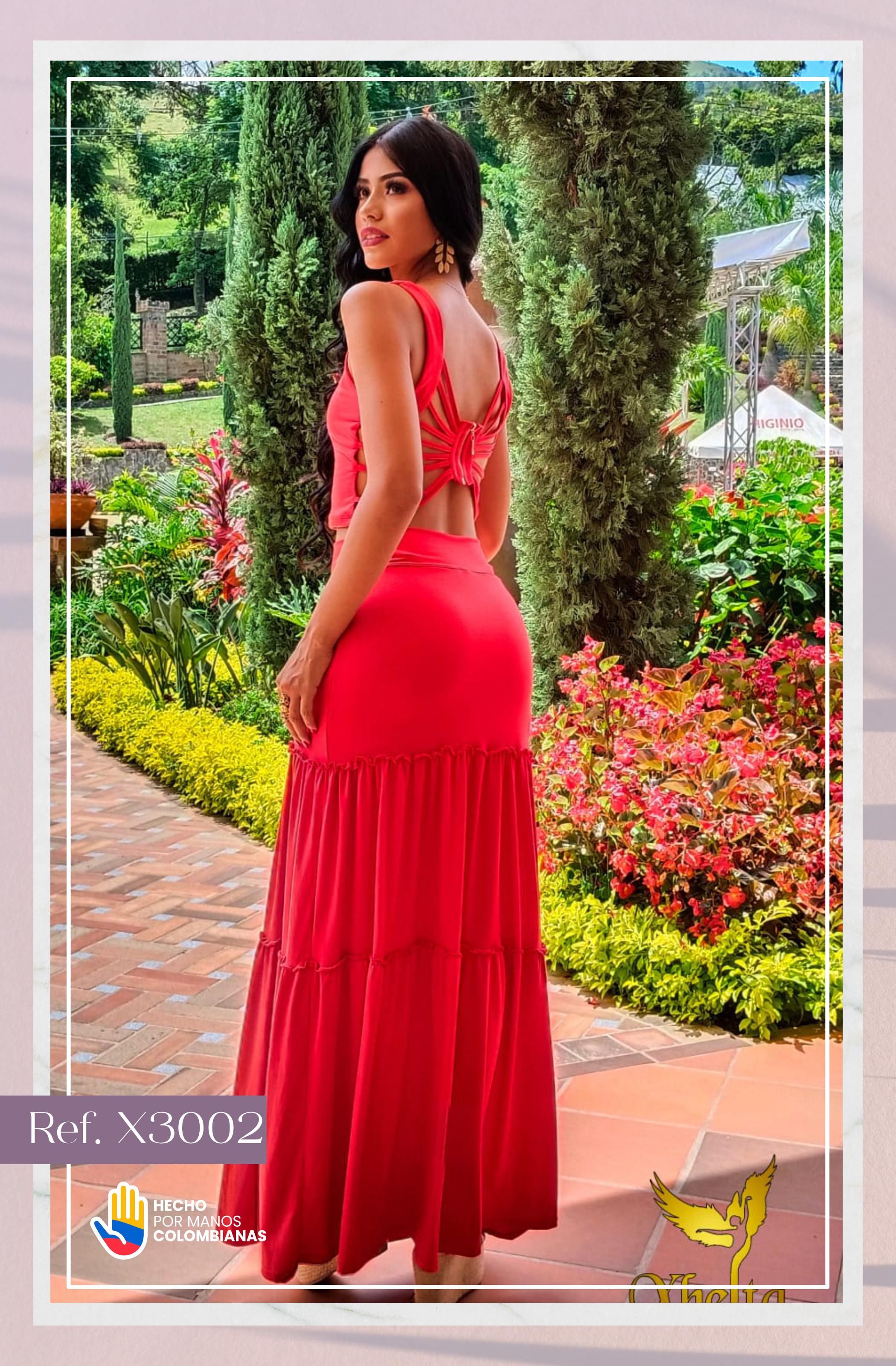 Ref. 058 -X3002 Conjunto Largo - Ropa Colombiana