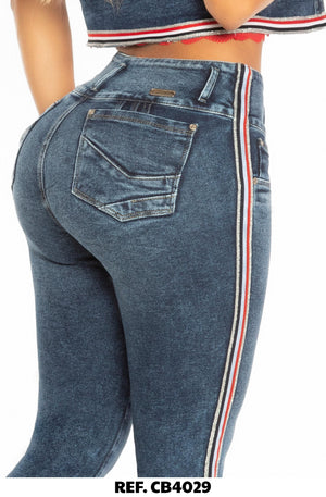 Ref. 041 -CB4029 Conjunto Capri Push Up - Ropa Colombiana