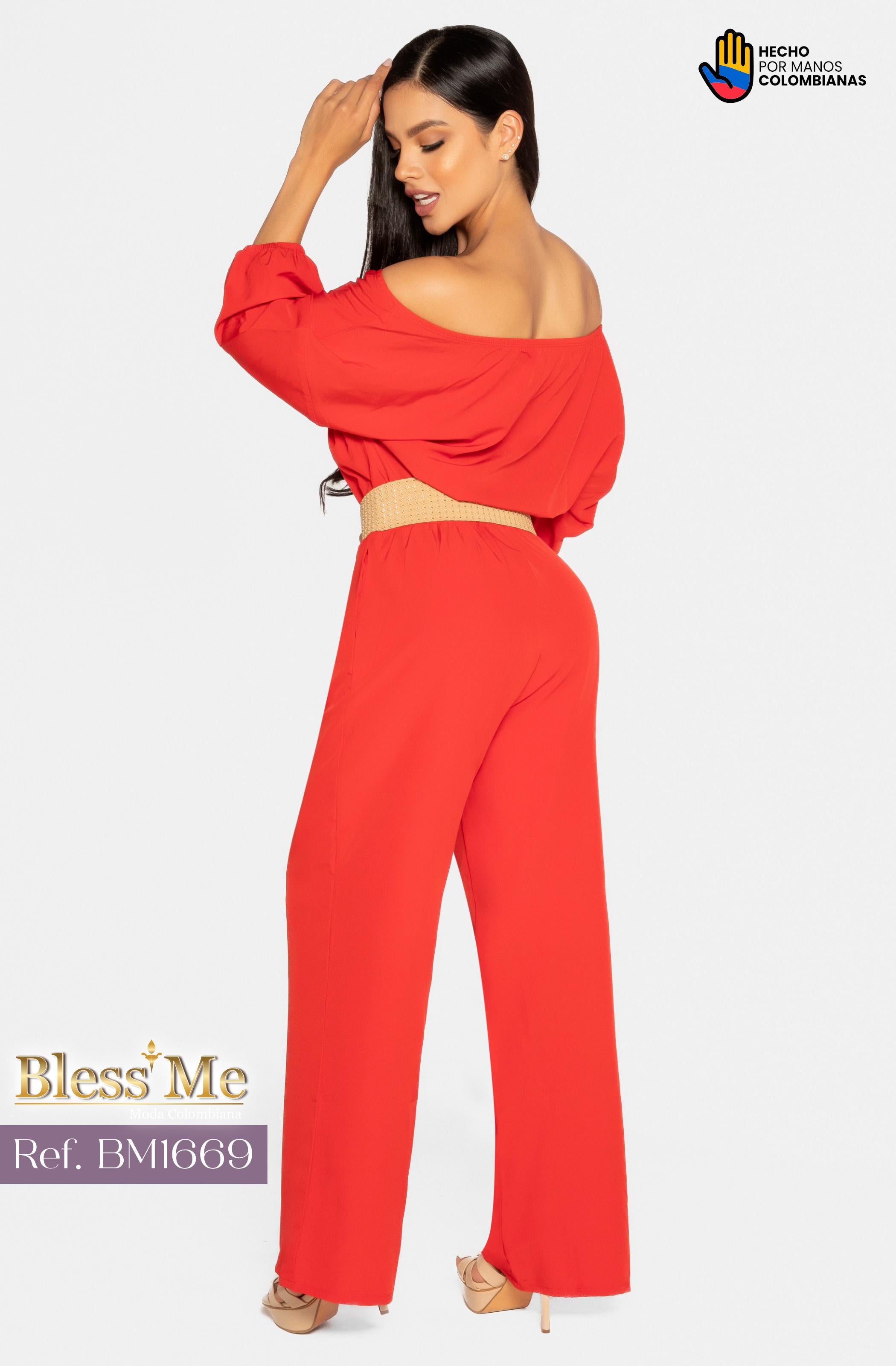 Ref. 058 -BM1669 Enterizo largo Colombiano - Ropa Colombiana