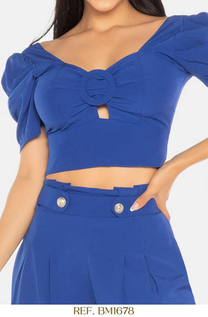 Ref. 058 -BM1678 Conjunto Largo Colombiano - Ropa Colombiana