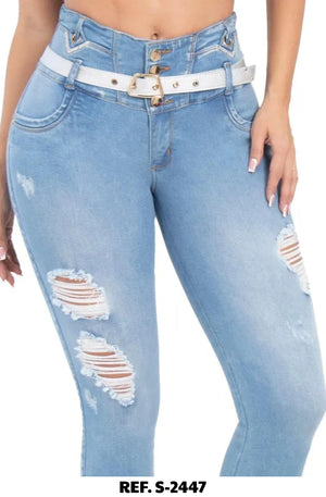 Ref. 037 -S-2447 Jean Colombiano Push Up - Ropa Colombiana