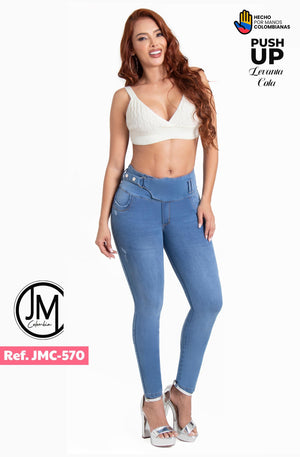 Ref. 037 -JMC570 Jean Push Up Colombiano - Ropa Colombiana