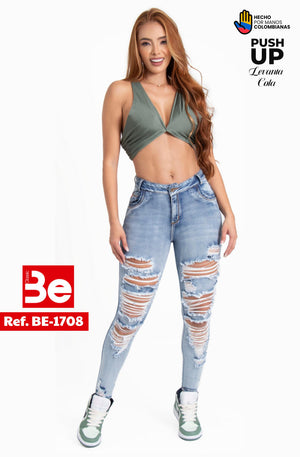 Ref. 037 -BE-1708 Jean Colombiano Push Up - Ropa Colombiana