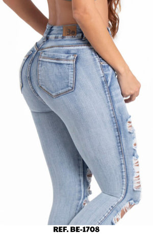 Ref. 037 -BE-1708 Jean Colombiano Push Up - Ropa Colombiana