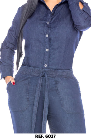 Ref. 006 -R6027 Conjunto Largo Colombiano - Ropa Colombiana