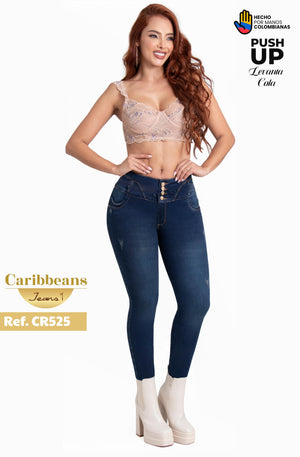 Ref. 037 -CR525 Jean Push Up Colombiano - Ropa Colombiana