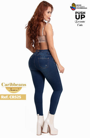 Ref. 037 -CR525 Jean Push Up Colombiano - Ropa Colombiana