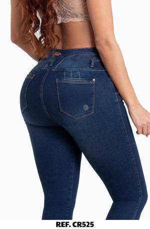 Ref. 037 -CR525 Jean Push Up Colombiano - Ropa Colombiana