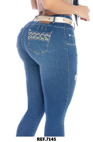 Ref. 006 -7145 Jeans Colombianos Push Up - Ropa Colombiana