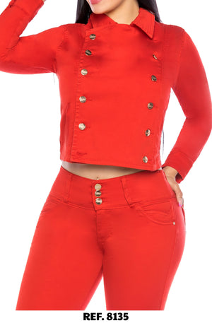 Ref. 006 -8135 Conjunto Largo Colombiano - Ropa Colombiana