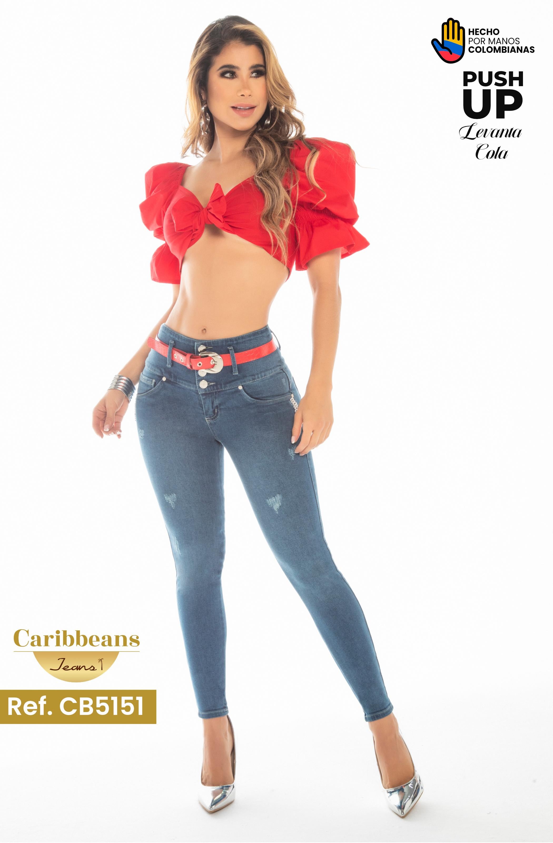 Ref. 041 -CB5151 Jeans Colombiano Push Up - Ropa Colombiana