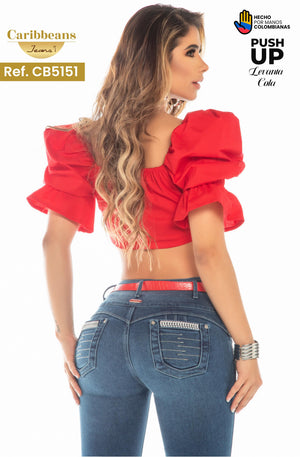 Ref. 041 -CB5151 Jeans Colombiano Push Up - Ropa Colombiana