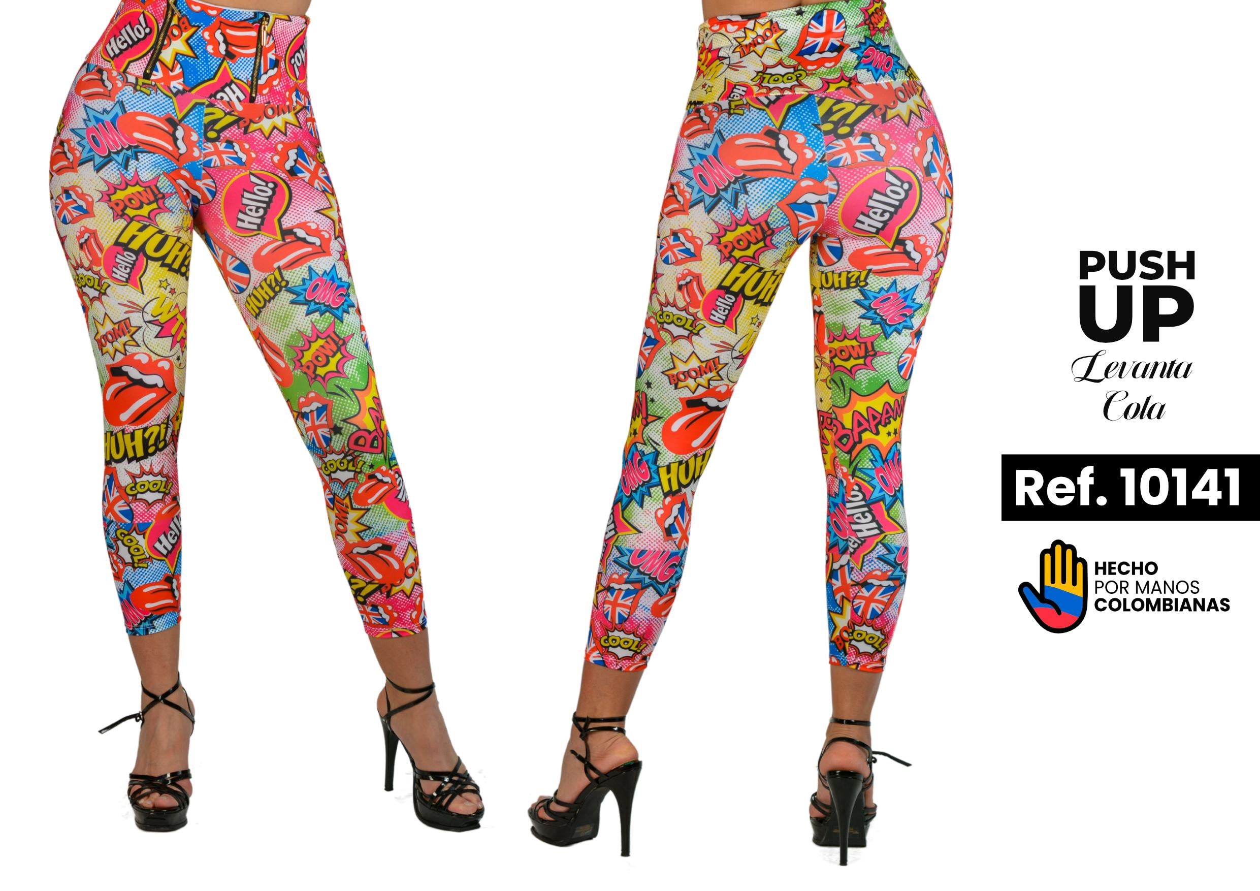 Ref. 004 -10141 LEGGINGS COLOMBIANO CEREZA - Ropa Colombiana