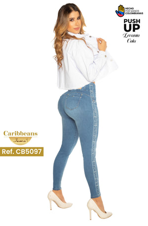 Ref. 041 -CB5097 Jean colombiano push up - Ropa Colombiana