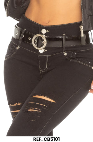 Ref. 041 -CB5101 Jean colombiano push up - Ropa Colombiana
