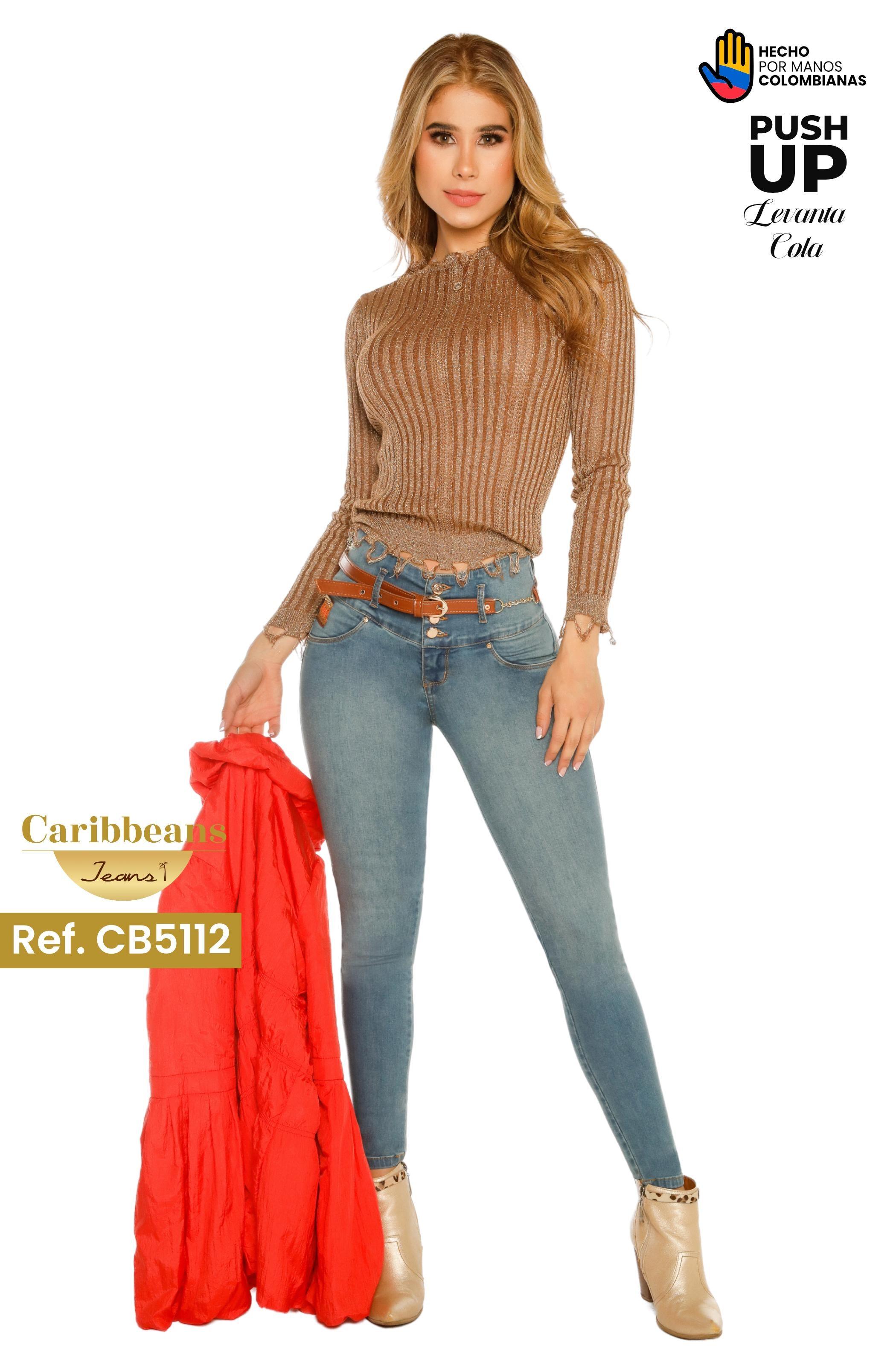 Ref. 041 -CB5112 Jean colombiano push up - Ropa Colombiana
