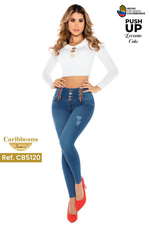 Ref. 041 -CB5120 Jean colombiano push up - Ropa Colombiana