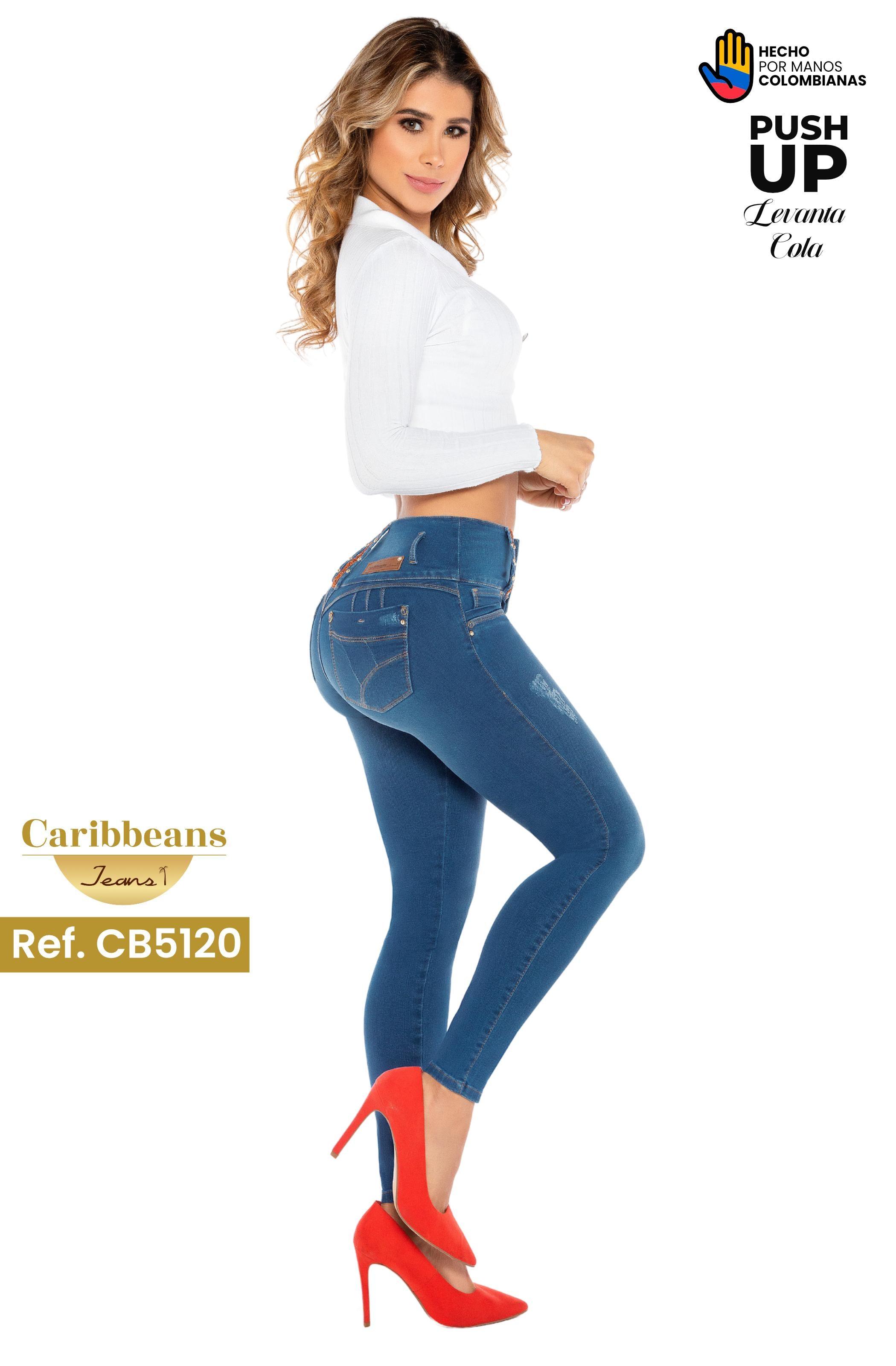 Ref. 041 -CB5120 Jean colombiano push up - Ropa Colombiana