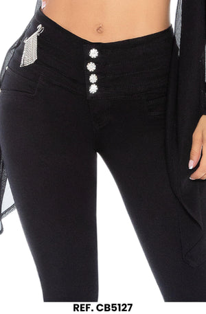 Ref. 041 -CB5127 Jean colombiano push up - Ropa Colombiana