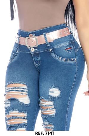 Ref. 006 -7141 Jean colombiano push up - Ropa Colombiana