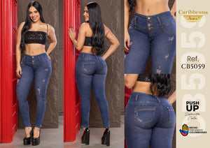 Ref. 041 -CB5059 Jean Levantacola colombiano - Ropa Colombiana