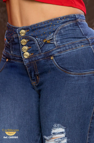Ref. 041 -CB5080 Jean Push Up Colombiano - Ropa Colombiana