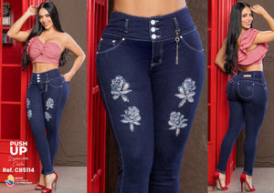Ref. 041 -CB5114 Jean colombiano push up - Ropa Colombiana