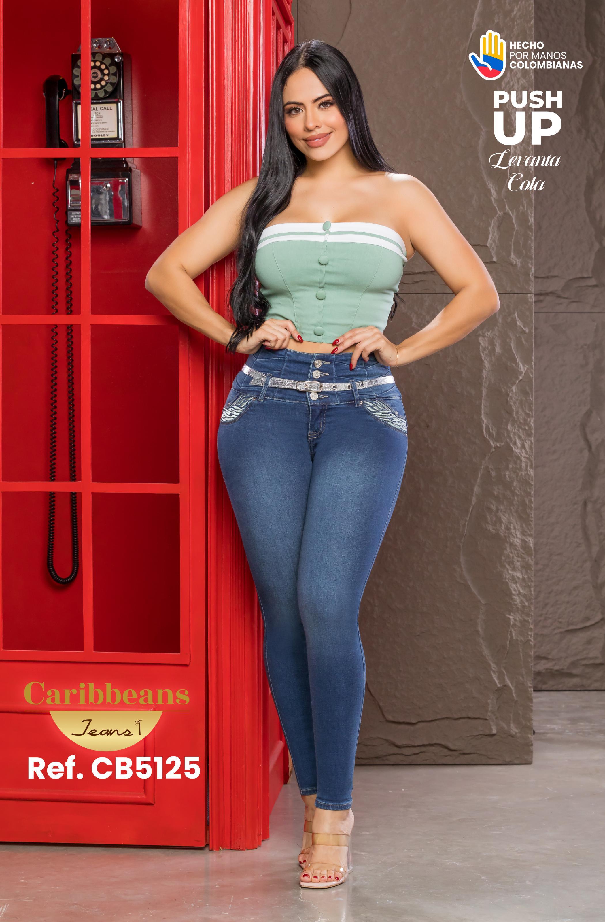Ref. 041 -CB5125 Jean colombiano push up - Ropa Colombiana